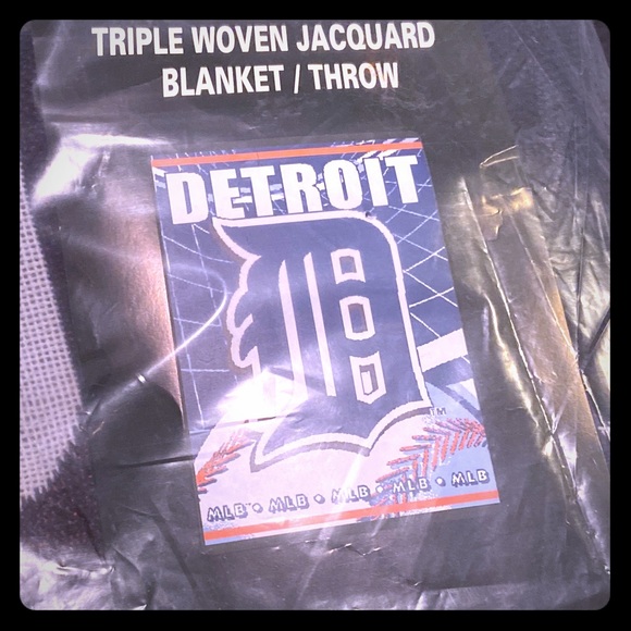 Detroit tigers woven throw/blanket - Picture 1 of 2